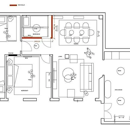 Hotel Stylish 3-br In Cph Kodaň